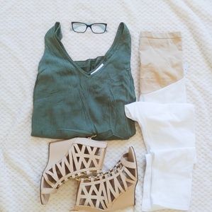 White Secret Fit Maternity Leggings